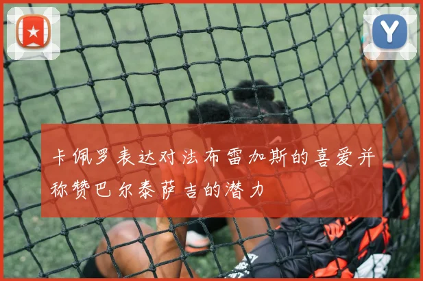 卡佩罗表达对法布雷加斯的喜爱并称赞巴尔泰萨吉的潜力
